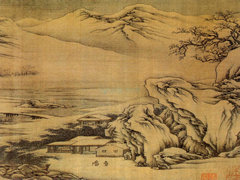 唐・王维高清原作――《江干雪霁图卷》